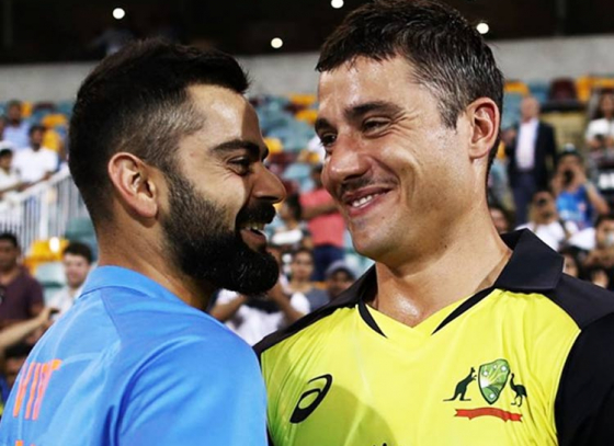 Michelle Johnsocomes up with hilarious caption about Stoinis and Kohli`s picture