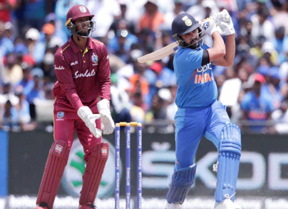 Sharma, Pandya Blowing Away the Windies