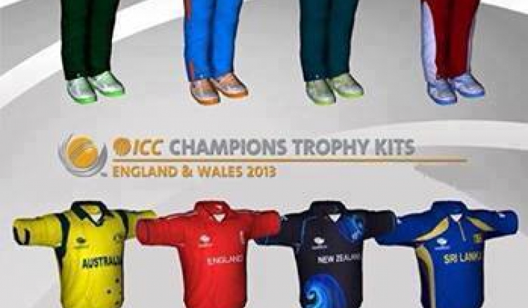 Kits of all countries for ICC Champions Trophy 2013