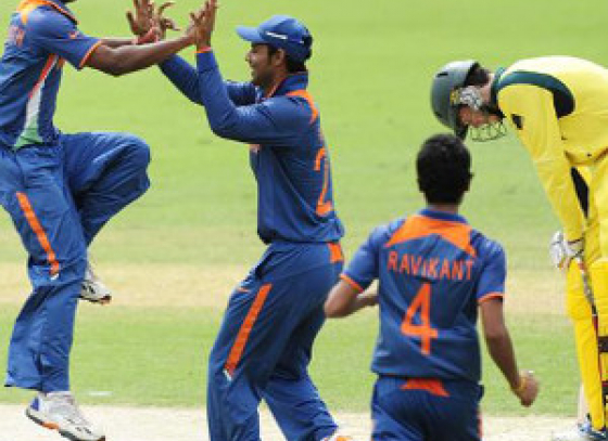 India trounced Australia by seven wickets in the U-19 International Series