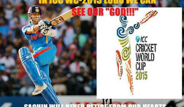 2015 WC Logo, Sachin Tendulkar Never Retire From Our Hearts