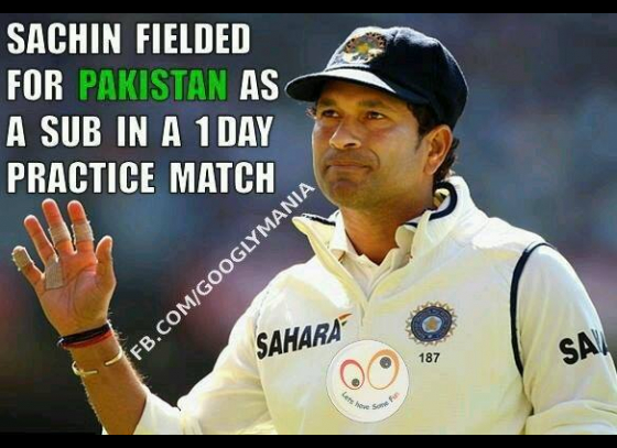 Unknown fact about Sachin Tendulkar, he fielded once for Pakistan