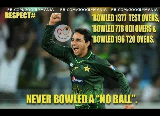 Saeed Ajmal Never Bowled a No Ball