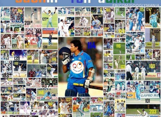 Sachin Tondulkar 100 Centuries in one view