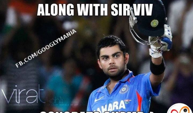 Virat Kohli - Fastest Player to reach 5000 ODI runs equals Viv Richards