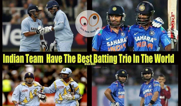 Virat Kohli, Rohit Sharma & Shikhar Dhawan