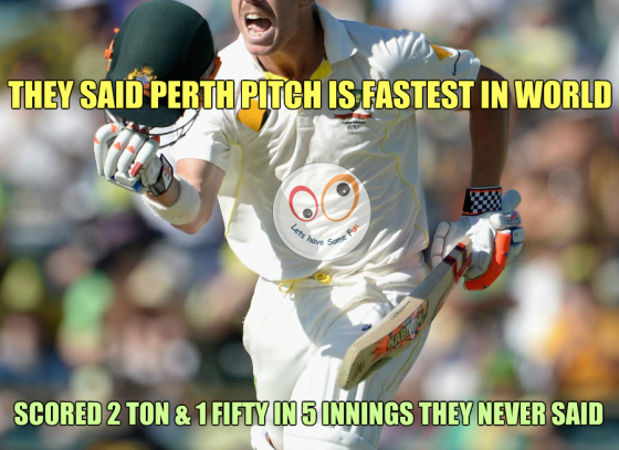 David Warner Scored a  hundred yet again in Ashes 2013