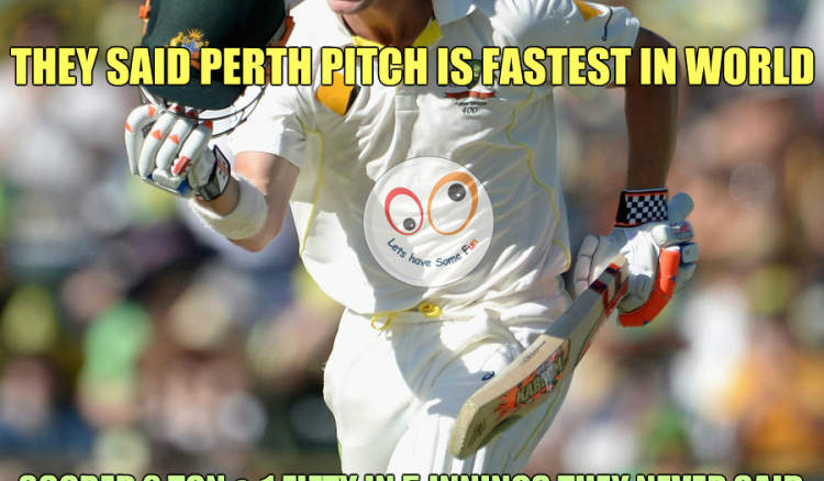 David Warner Scored a  hundred yet again in Ashes 2013