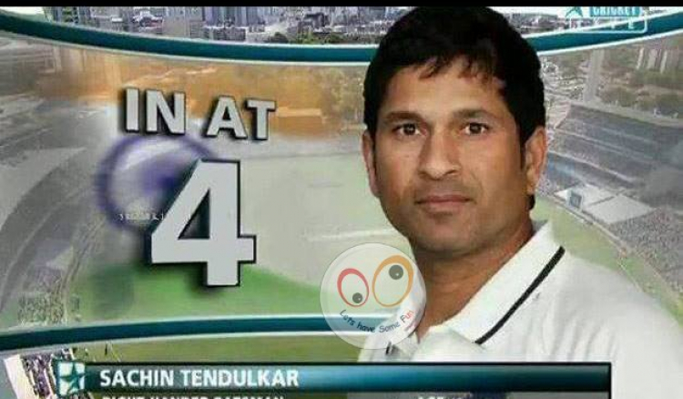 No Sachin at No.4 for India