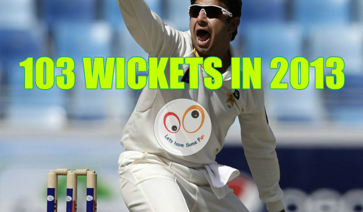 Saeed Ajmal becomes leading Wicket Takers in 2013