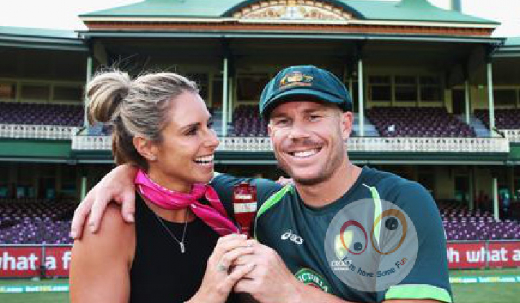 David Warner with his Girl Friend & URN