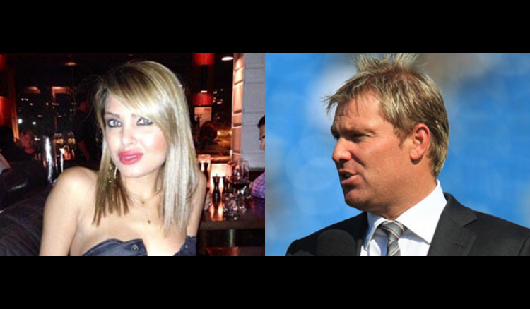 Shane Warne with new hottie Zanbagh Khalili