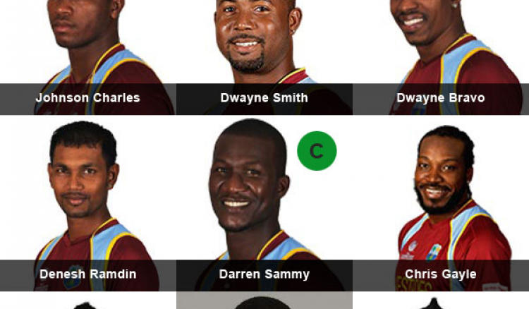 West Indies Final Team for T20 World Cup 2014