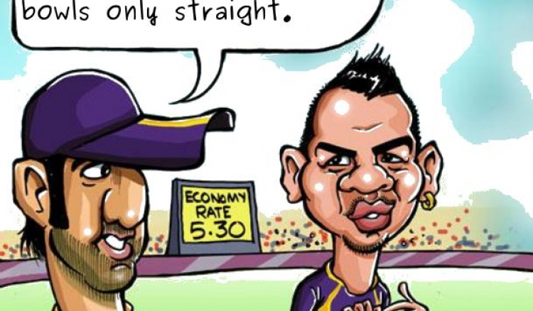 Advantage even if Narine bowls only straight: Gambhir