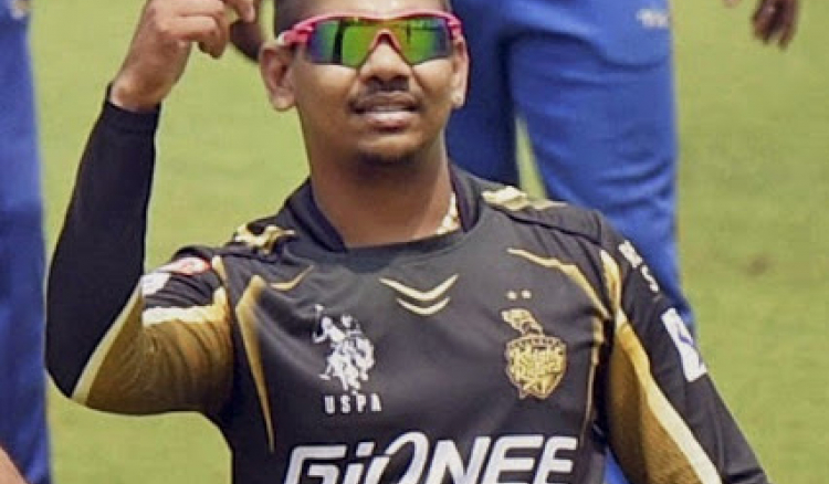 Returning to the bowling crease, Narine finishes wicketless