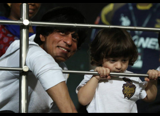 SRK happy to bring kids to IPL, introduces AbRam to Kolkata