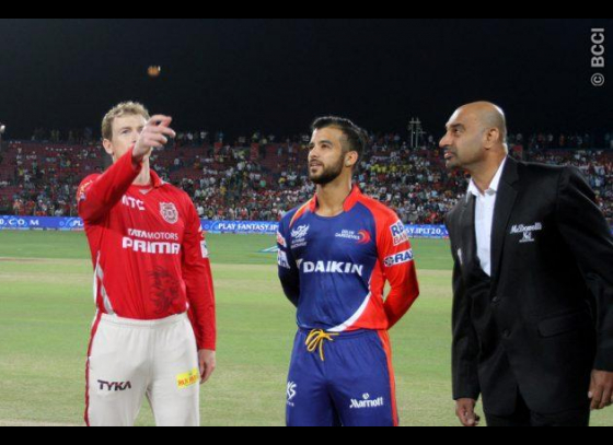 Kings XI opt to bat against Daredevils