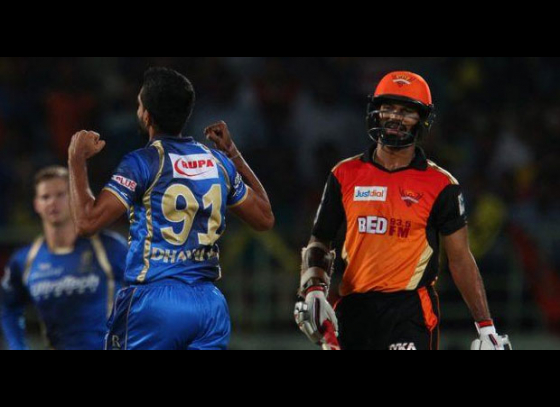 Royals to field against Sunrisers Hyderabad