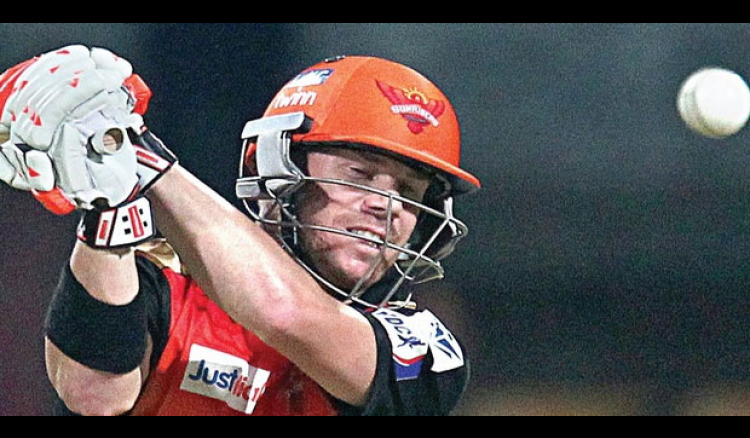 Warner powers Sunrisers to 177/4