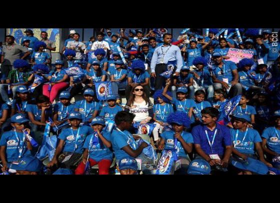 18,000 underprivileged kids cheer for Mumbai Indians