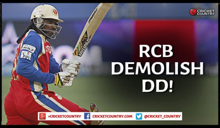 RCB demolish Daredevils by 10 wickets