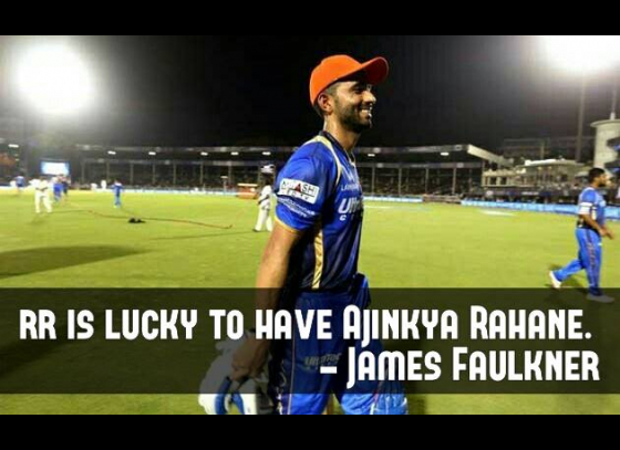 Rajasthan Royals lucky to have Rahane: Faulkner