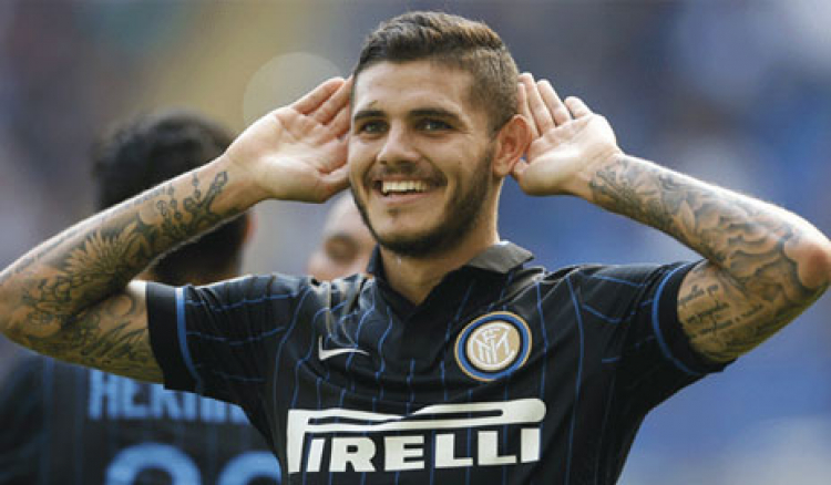 Inter striker Icardi sidelined for a month with knee injury