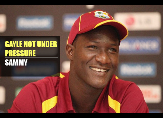 Gayle not under pressure: Windies skipper Sammy