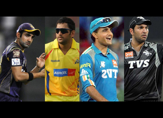 Captains with most no. of IPL matches